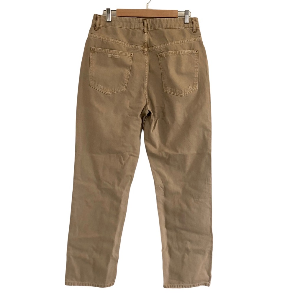 NWOT Free People Women's Dakota Straight High Rise Cafe Au Lait Distressed 30 - Picture 3 of 7